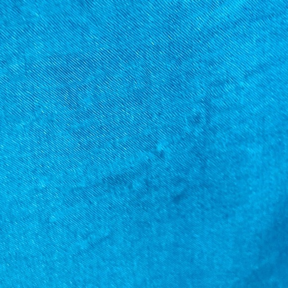 Soft silk blue floral and butterfly caftan. One size. - Picture 12 of 12